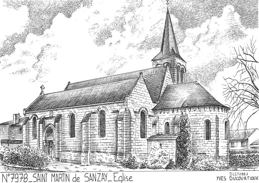 N 79078 - ST MARTIN DE SANZAY - église